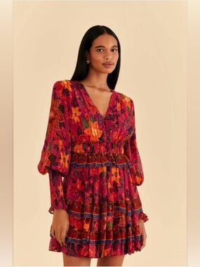 Farm Rio Tropical Tapestry Mini Dress